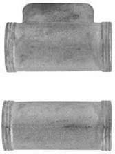 Ramrod pipe, steel, forward with pin lug, English rifle, for 3/8" ramrod